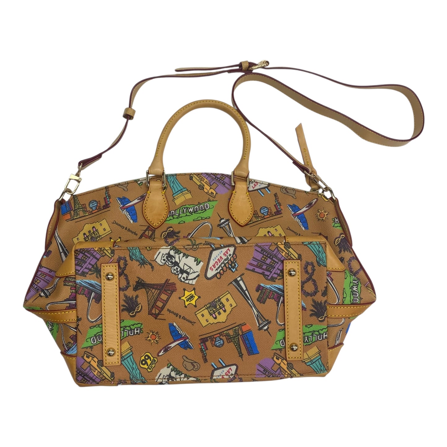 Handbag Designer By Dooney And Bourke In Brown, Size:Medium