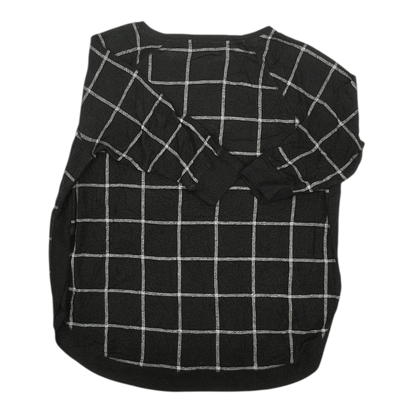 Top Ls By Maurices In Black & Grey, Size:2X