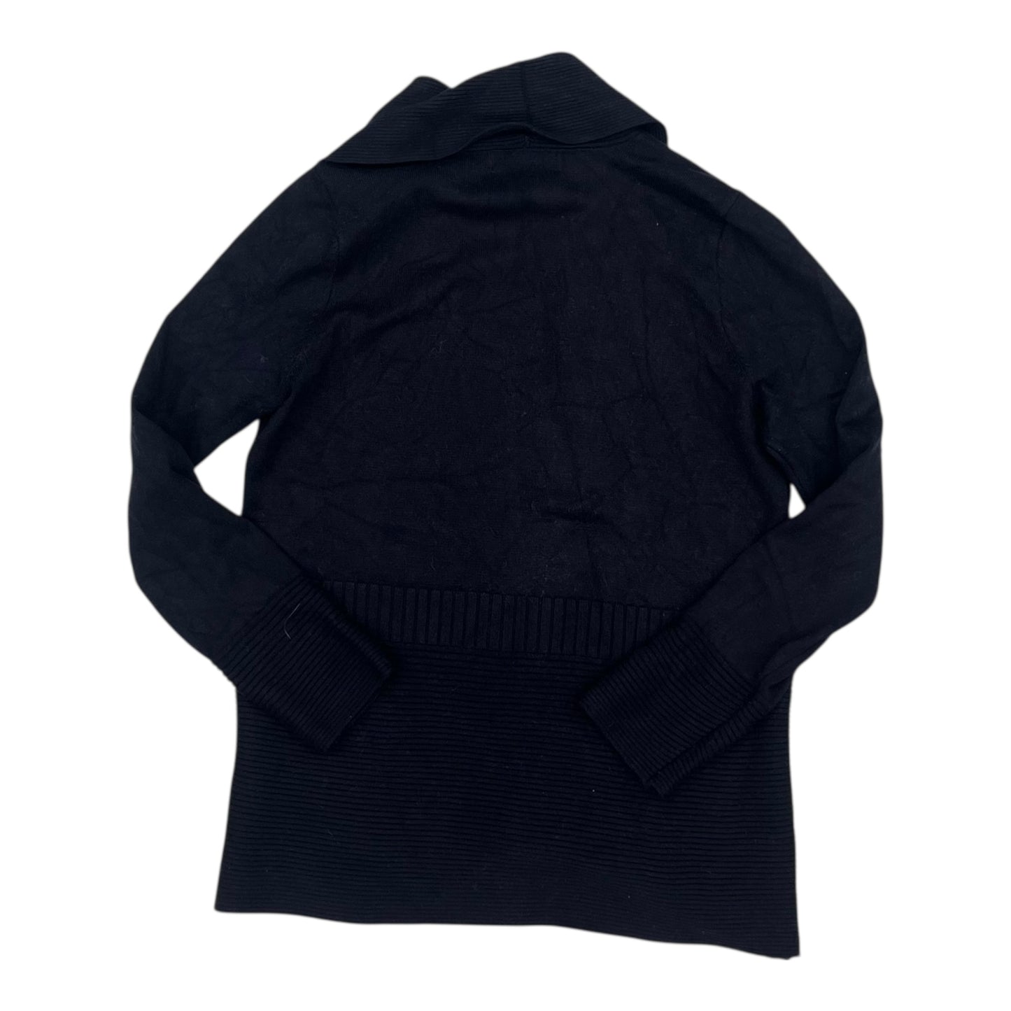 Sweater Cardigan By Liz Claiborne In Navy, Size:M