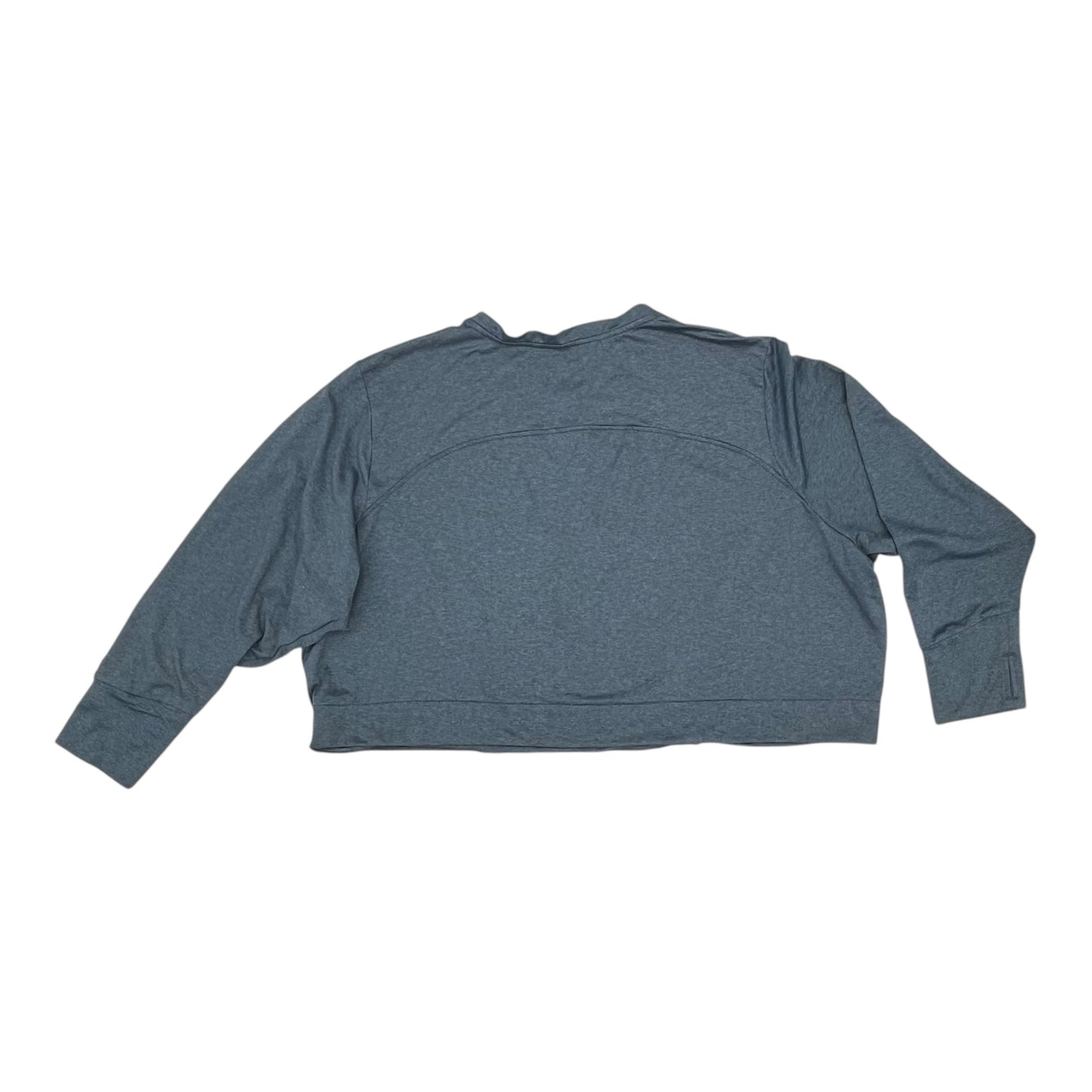 Athletic Top Ls Crewneck By Mta Pro In Blue, Size:3X