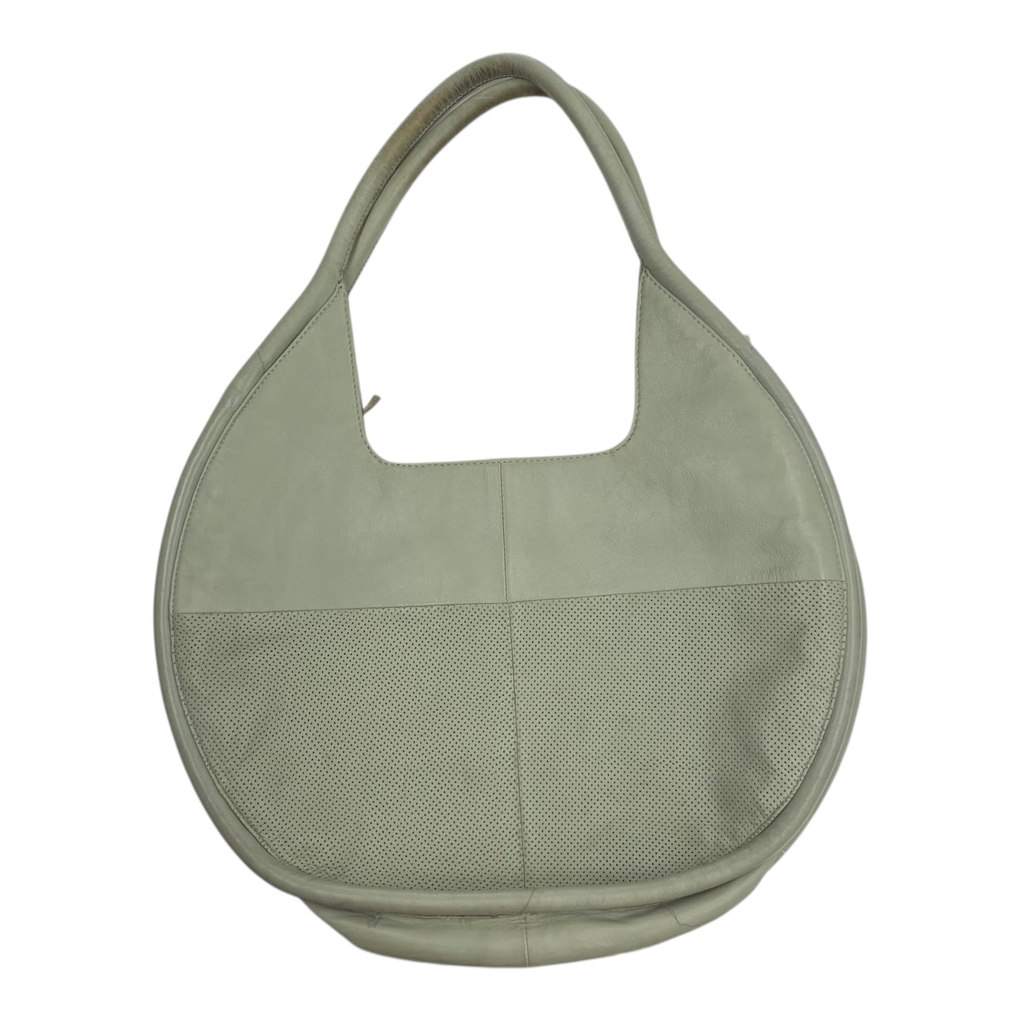 Tote Leather By Anthropologie In Green, Size:Medium