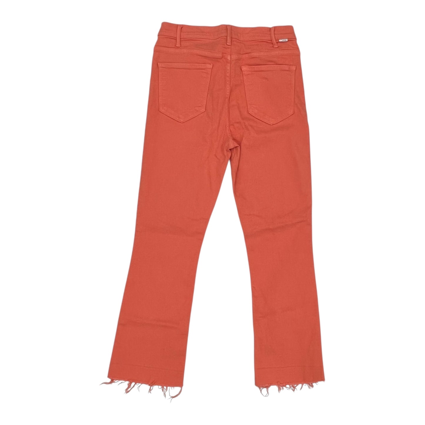 Jeans Straight By Mother In Orange Denim, Size:12