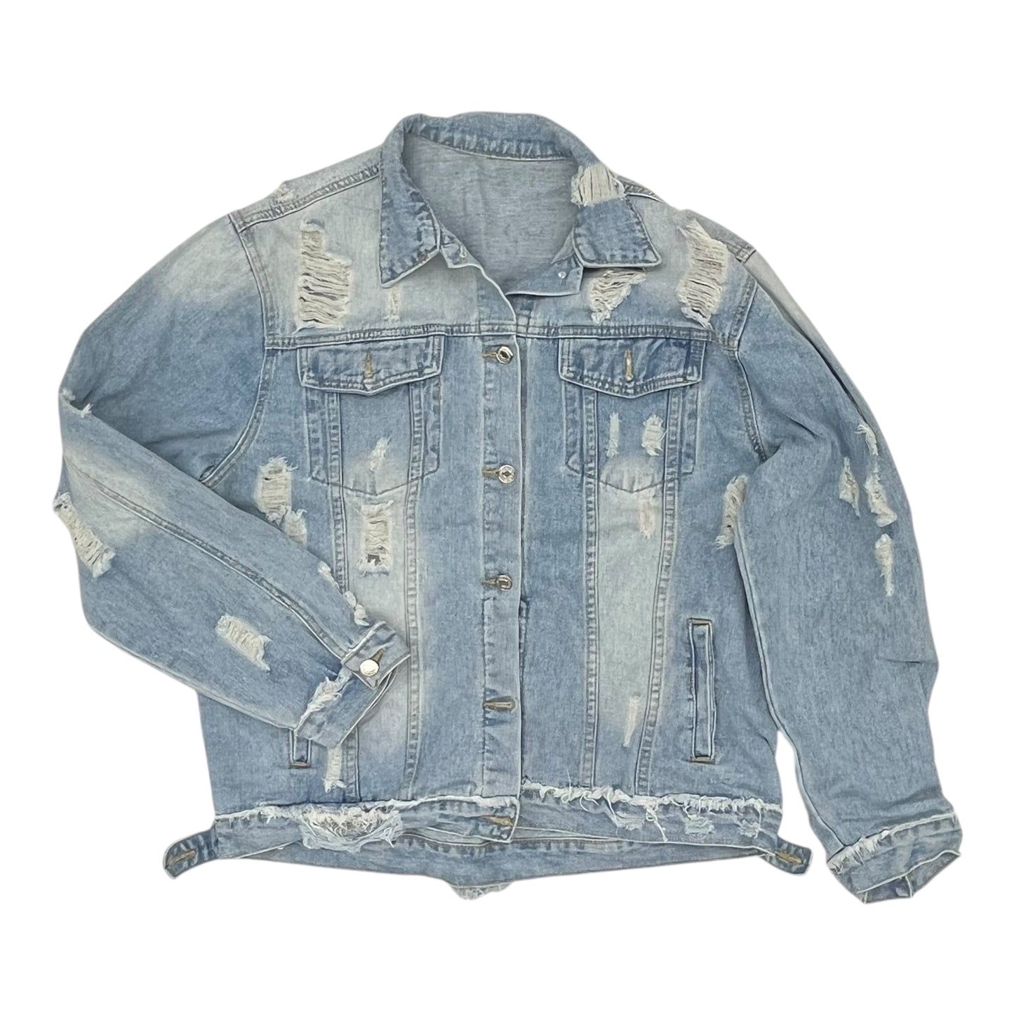 Jacket Denim By Cme In Blue Denim, Size:2X