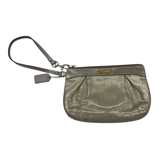 Wristlet Designer By Coach In Gold, Size:Medium