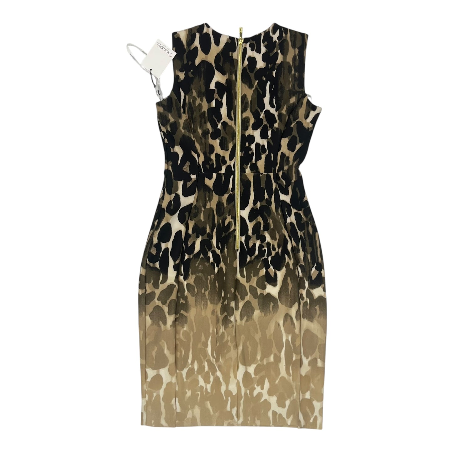 Dress Work By Calvin Klein In Animal Print, Size:4
