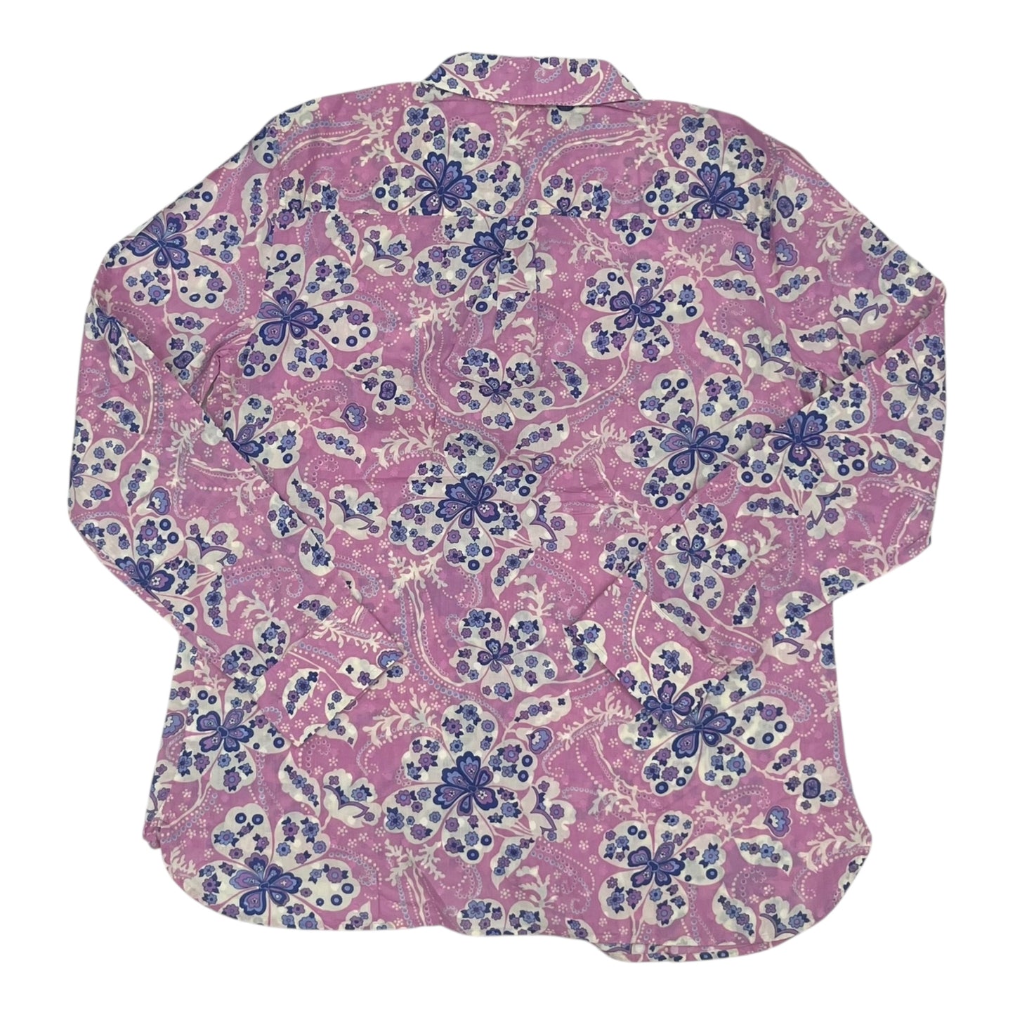 Blouse Ls By Talbots In Purple, Size:M