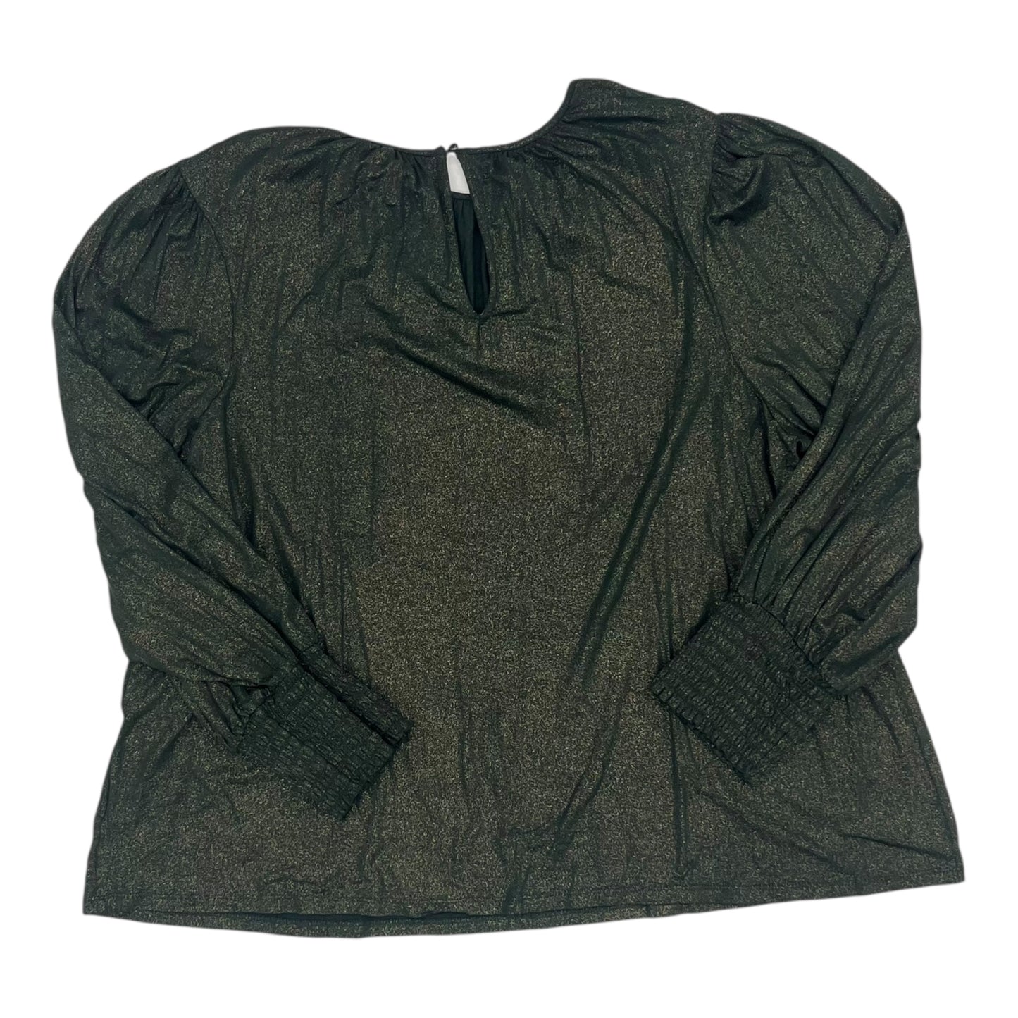 Top Ls By Lane Bryant In Gold & Green, Size:4X