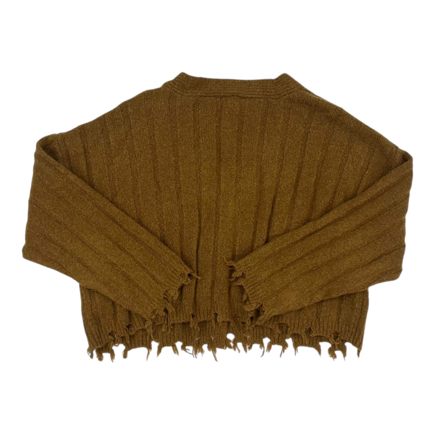 Sweater Cardigan By Double Zero In Brown, Size:S