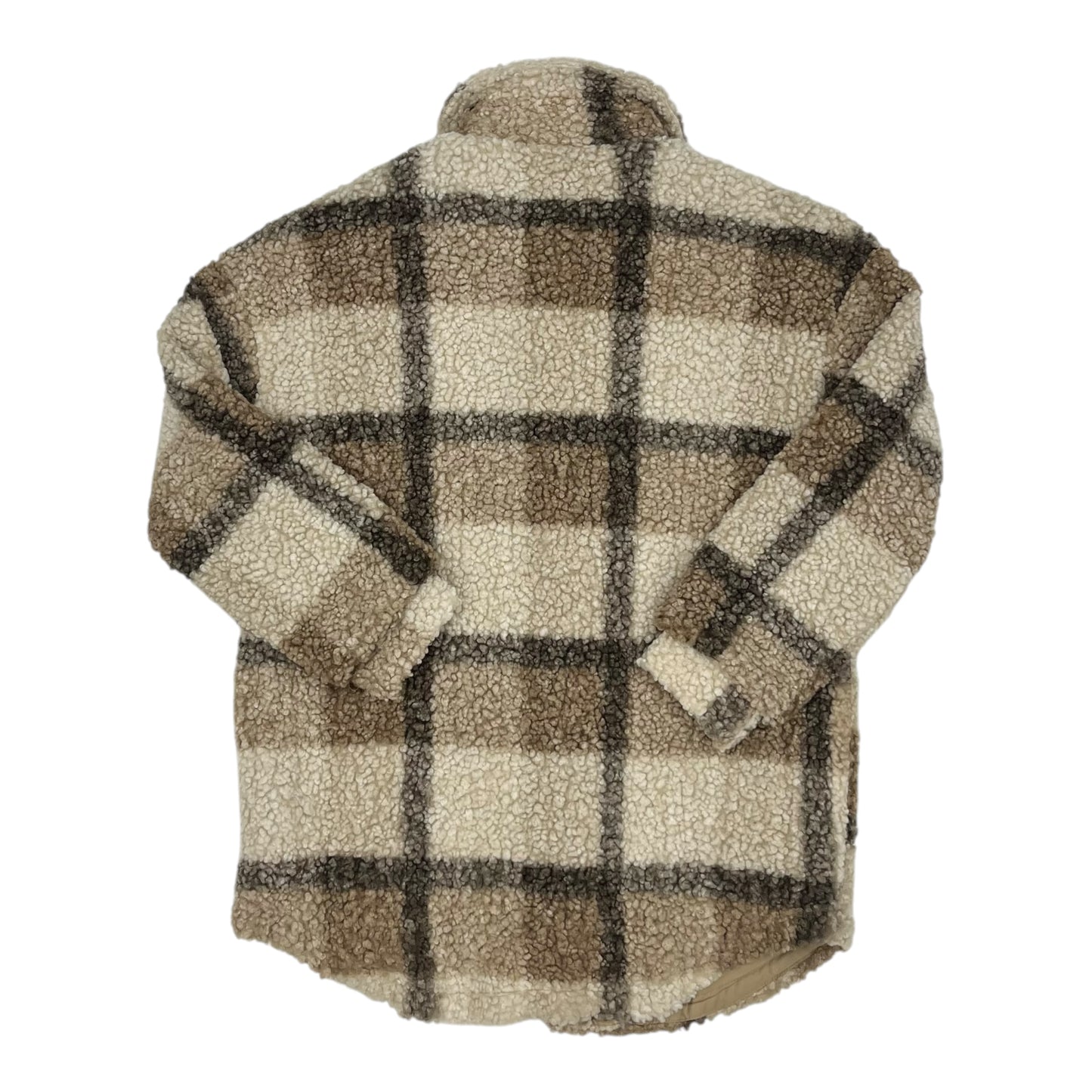 Jacket Shirt By Shein In Tan, Size:Xs