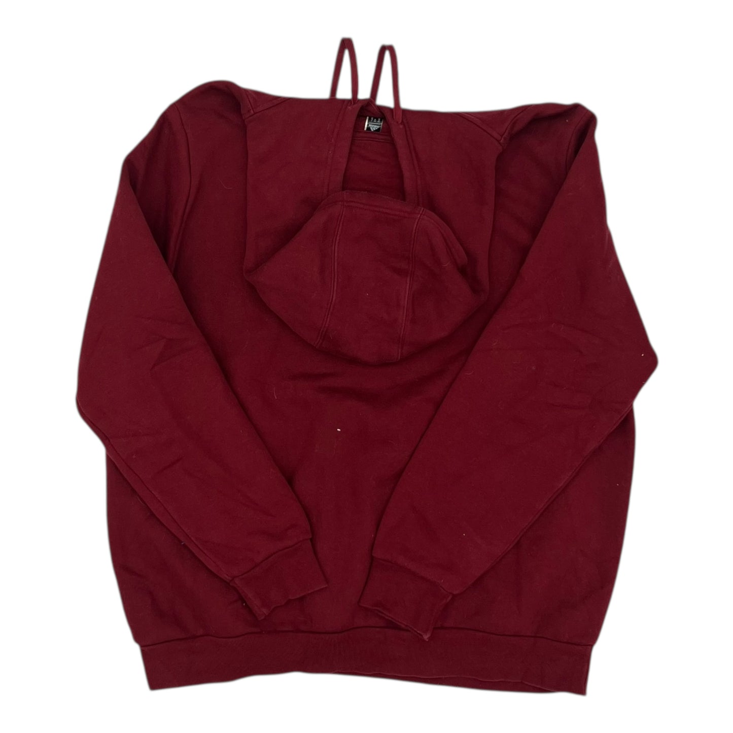 Athletic Sweatshirt Hoodie By Adidas In Red, Size:1X