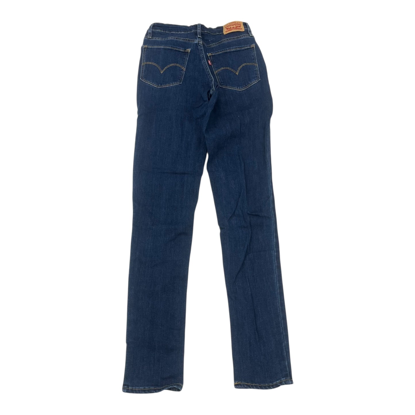 Jeans Skinny By Levis In Blue Denim, Size:4