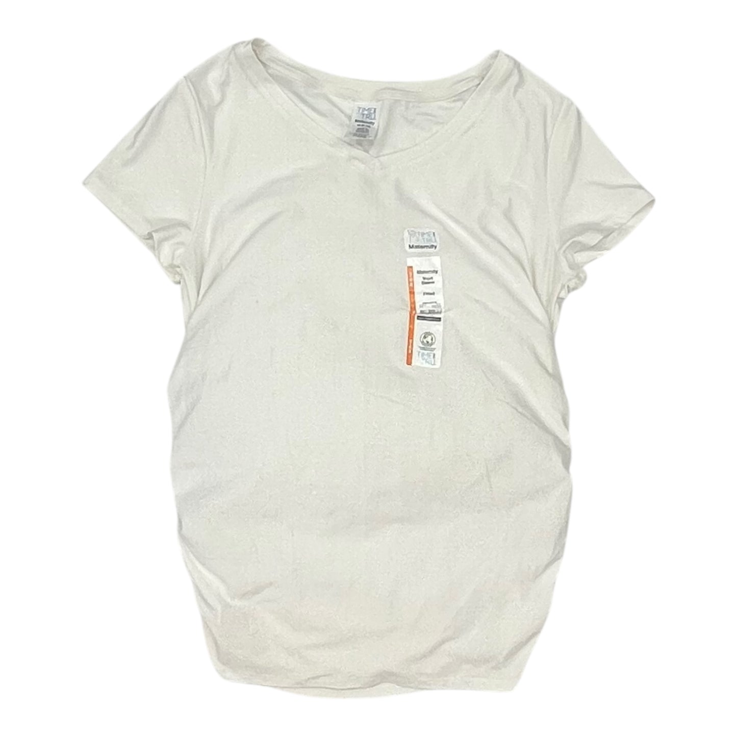 Mat Top Ss By Time And Tru In White, Size:M