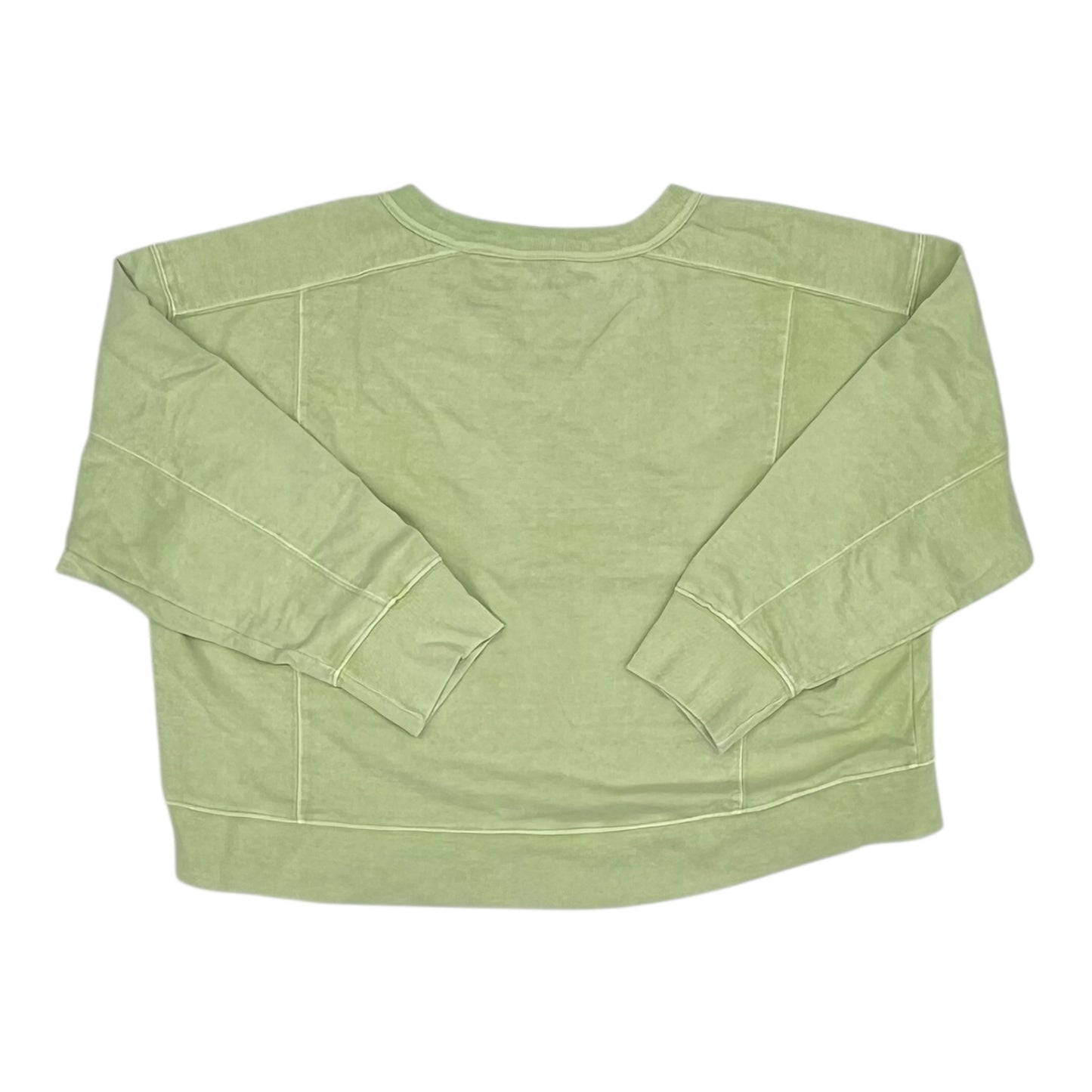 Sweatshirt Collar By Danskin In Green, Size:M