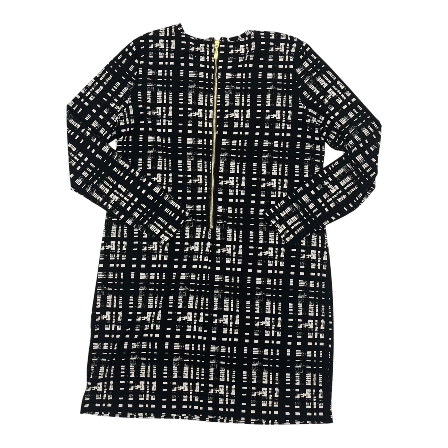 Dress Designer By Michael Kors In Black & Cream, Size:Xl