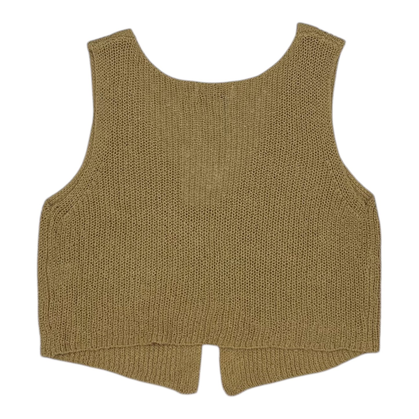 Vest Sweater By Workshop In Brown, Size:L