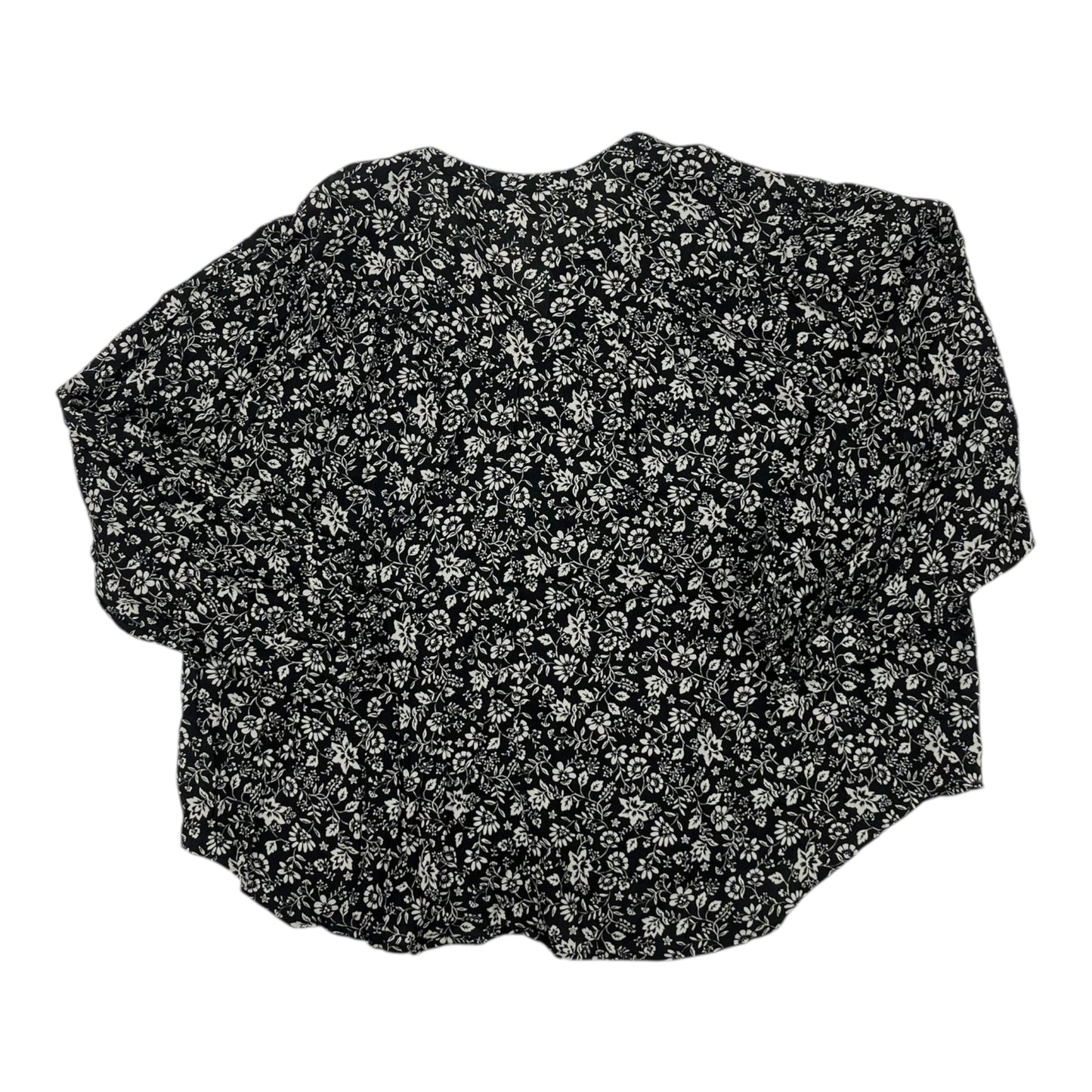 Blouse Ls By Old Navy In Floral Print, Size:Xl