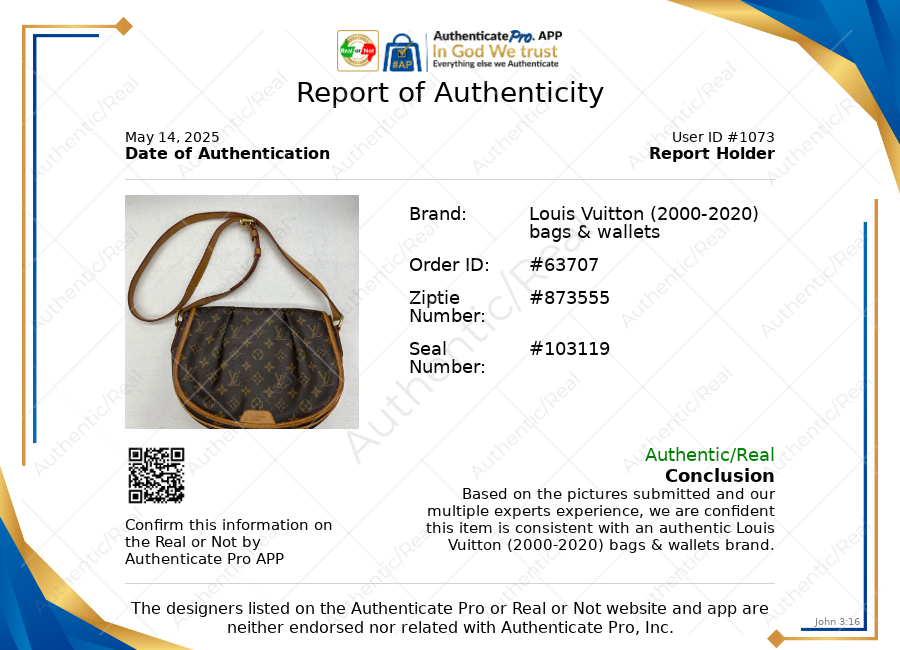 Crossbody Luxury Designer By Louis Vuitton In Brown, Size:Medium