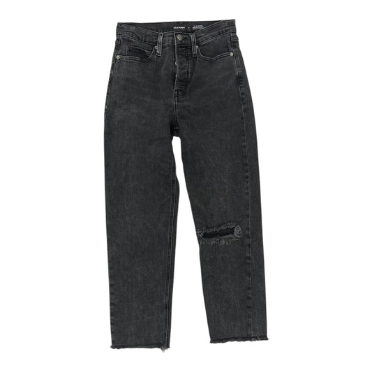 Jeans Straight By Old Navy In Black Denim, Size:4