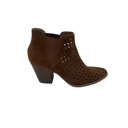 Boots Ankle Heels By City Classified In Brown, Size:6.5