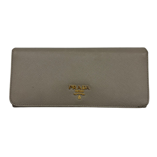 WALLET LUXURY DESIGNER by PRADA In CREAM, Size: MEDIUM