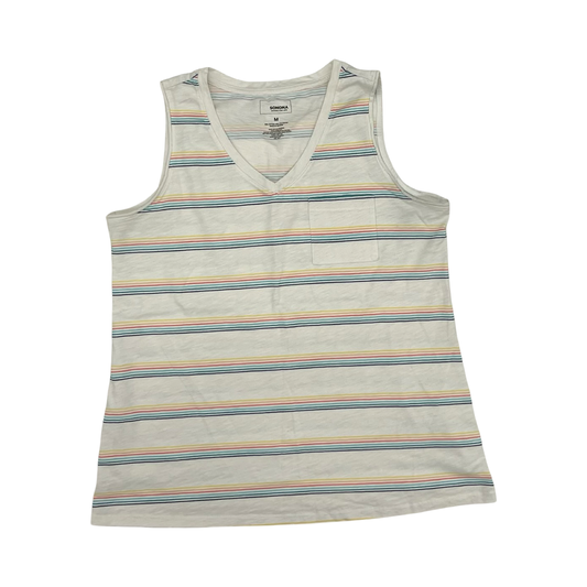 Top Sleeveless By Sonoma In Striped Pattern, Size:M