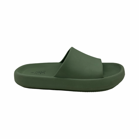 Sandals Flats By No Boundaries In Green, Size:6