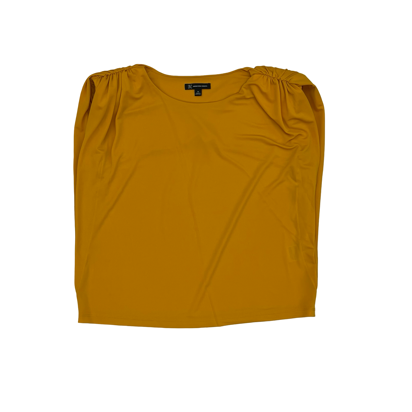 Blouse Ss By Inc In Yellow, Size:Xl