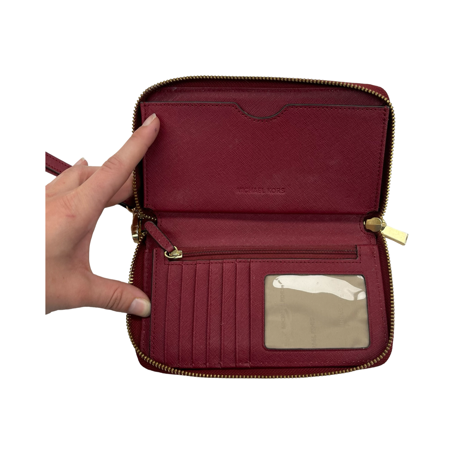 Wristlet Designer By Michael Kors In Red, Size:Medium