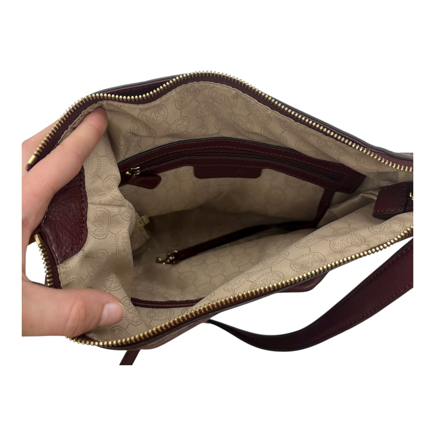 Crossbody Designer By Michael Kors In Red, Size:Medium