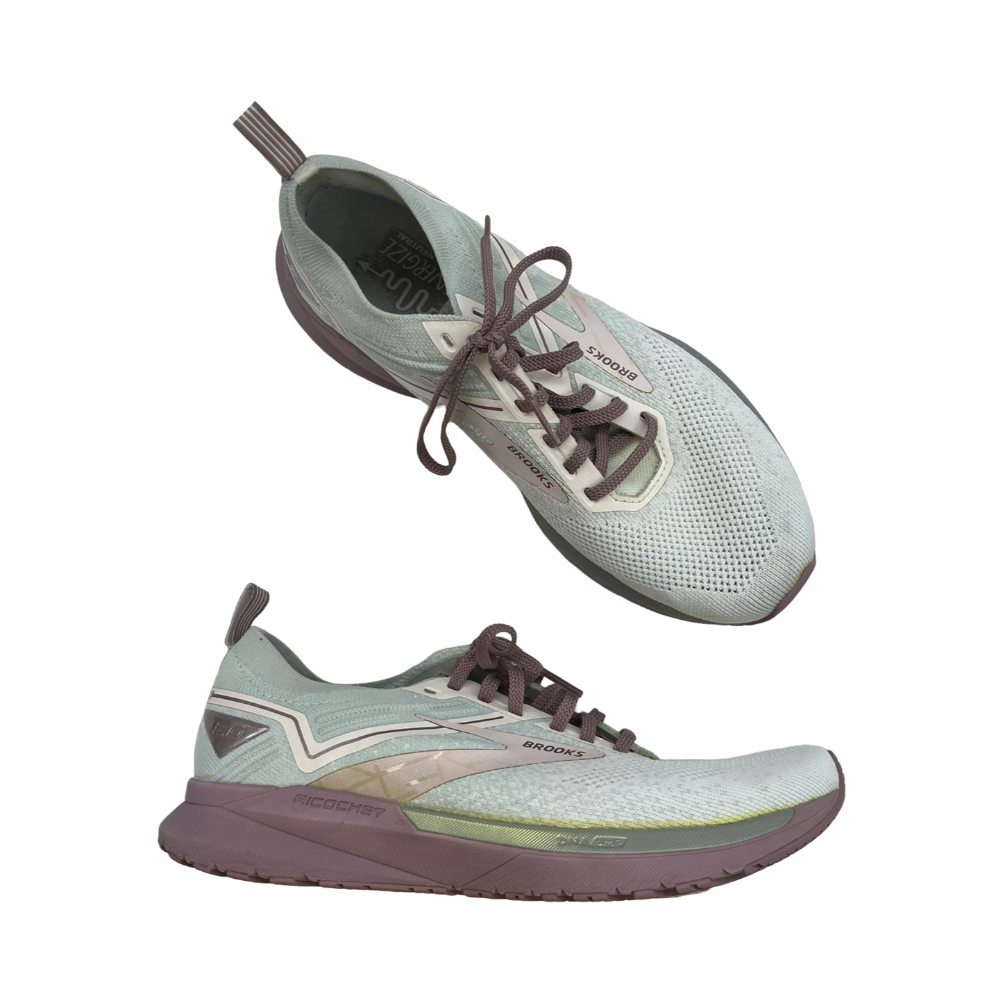 Shoes Athletic By Brooks In Green & Purple, Size:10