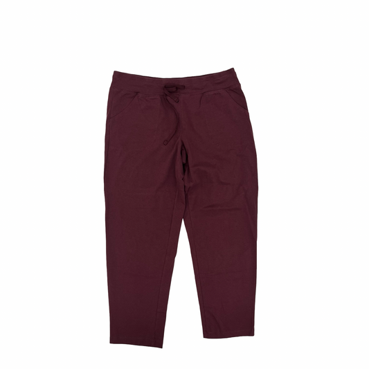 Athletic Pants By Athletic Works In Maroon, Size:L