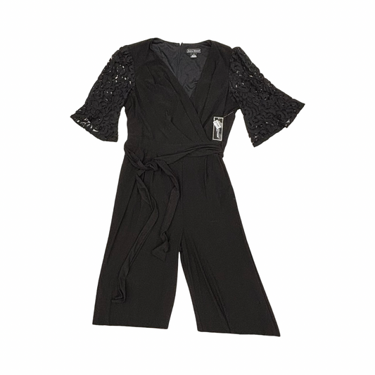 Jumpsuit By Jessica Howard In Black, Size:2X