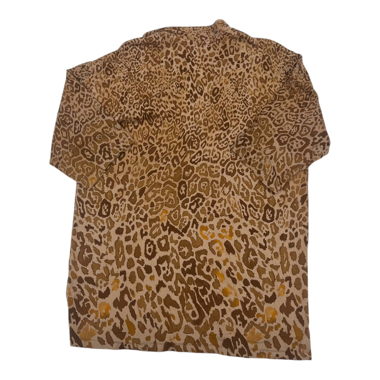 Cardigan By Isaac Mizrahi Live Qvc In Animal Print, Size:Xl
