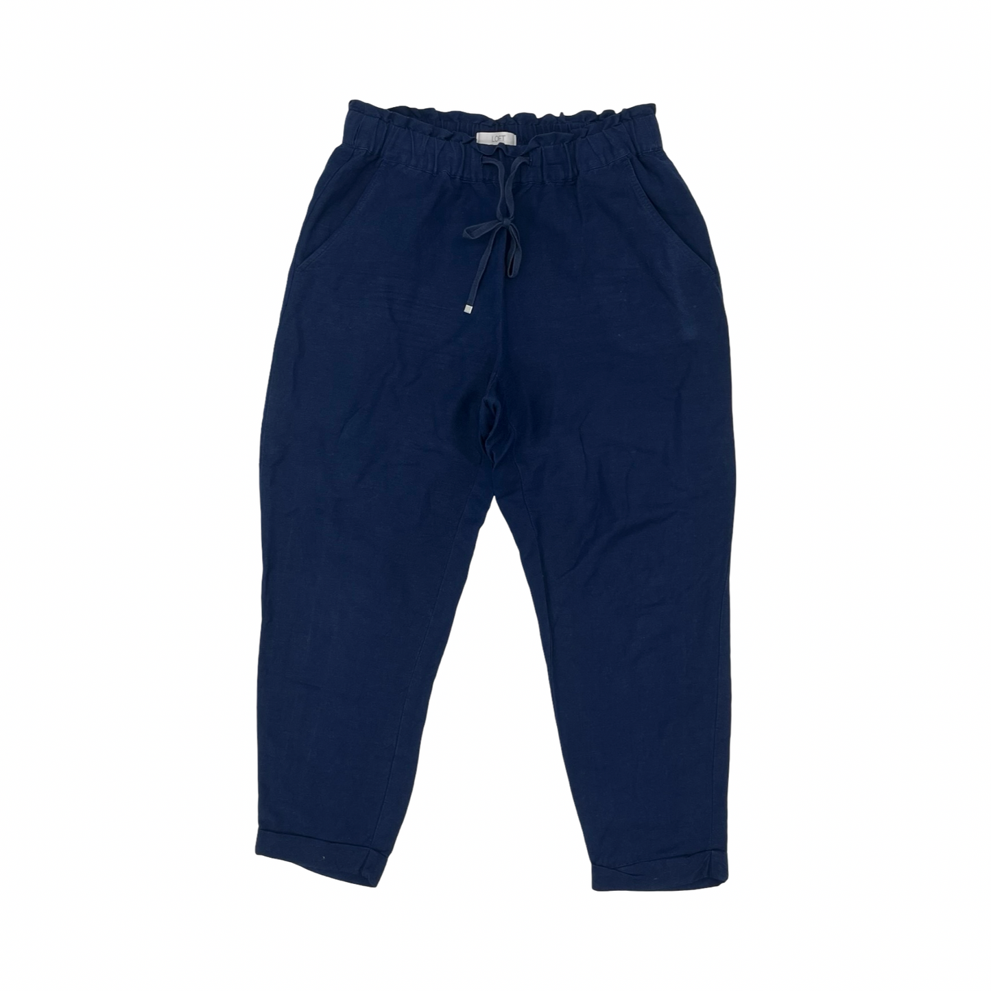 Pants Linen By Loft In Blue, Size:Xs