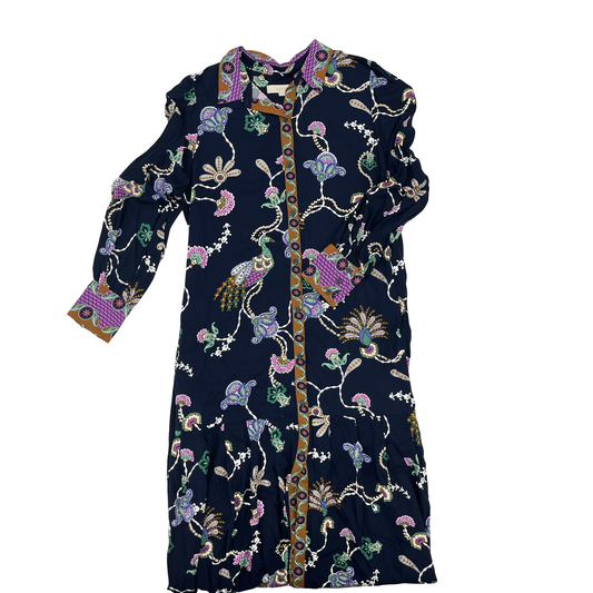 Dress Party Long By Loft In Blue, Size:14