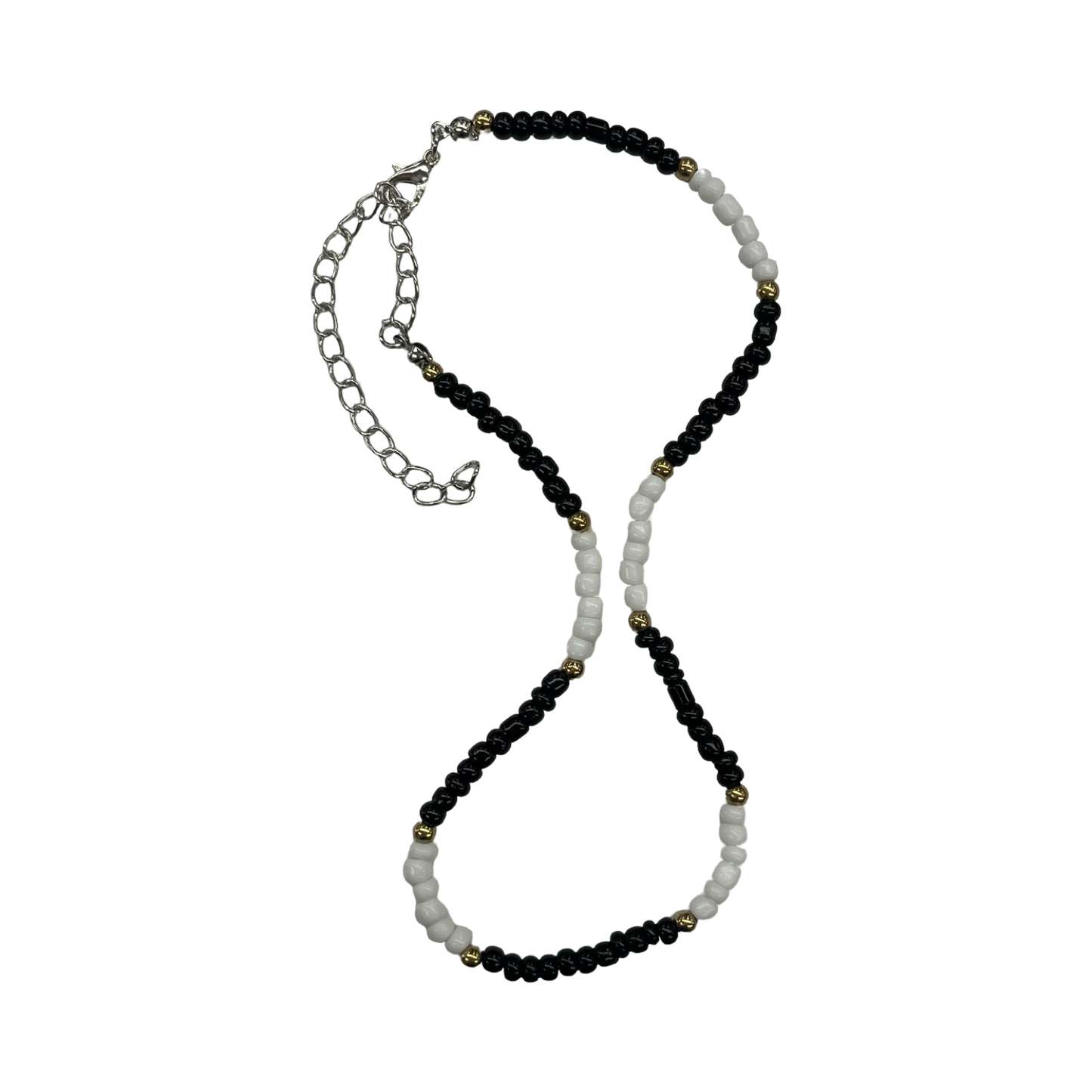 Necklace Other By Clothes Mentor In Black & White