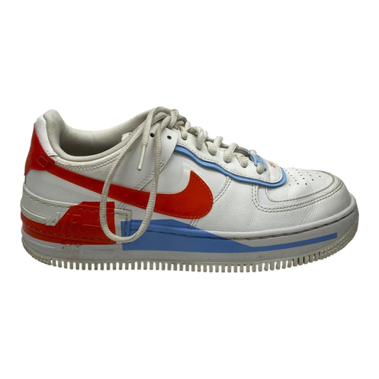 Shoes Sneakers By Nike In Orange & White, Size:8