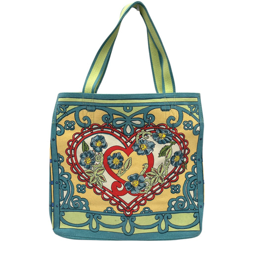 Tote By Brighton In Blue & Yellow, Size:Large