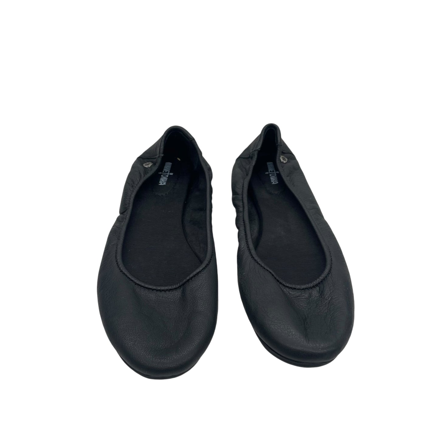 Shoes Flats By Minnetonka In Black, Size:8