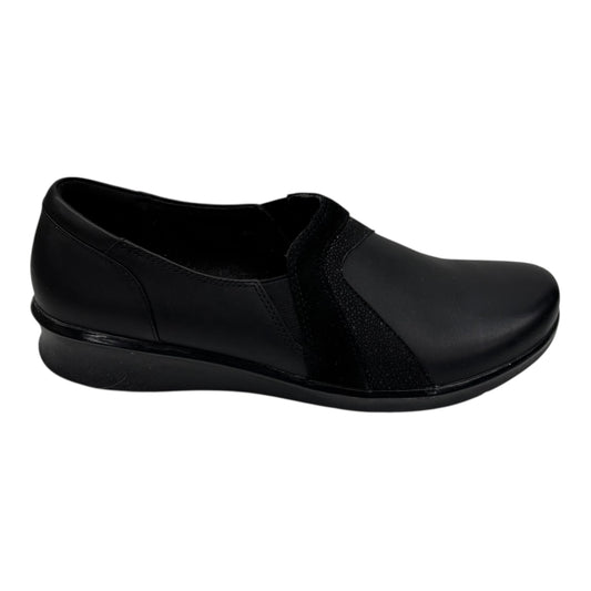 Shoes Flats By Clarks In Black, Size:10