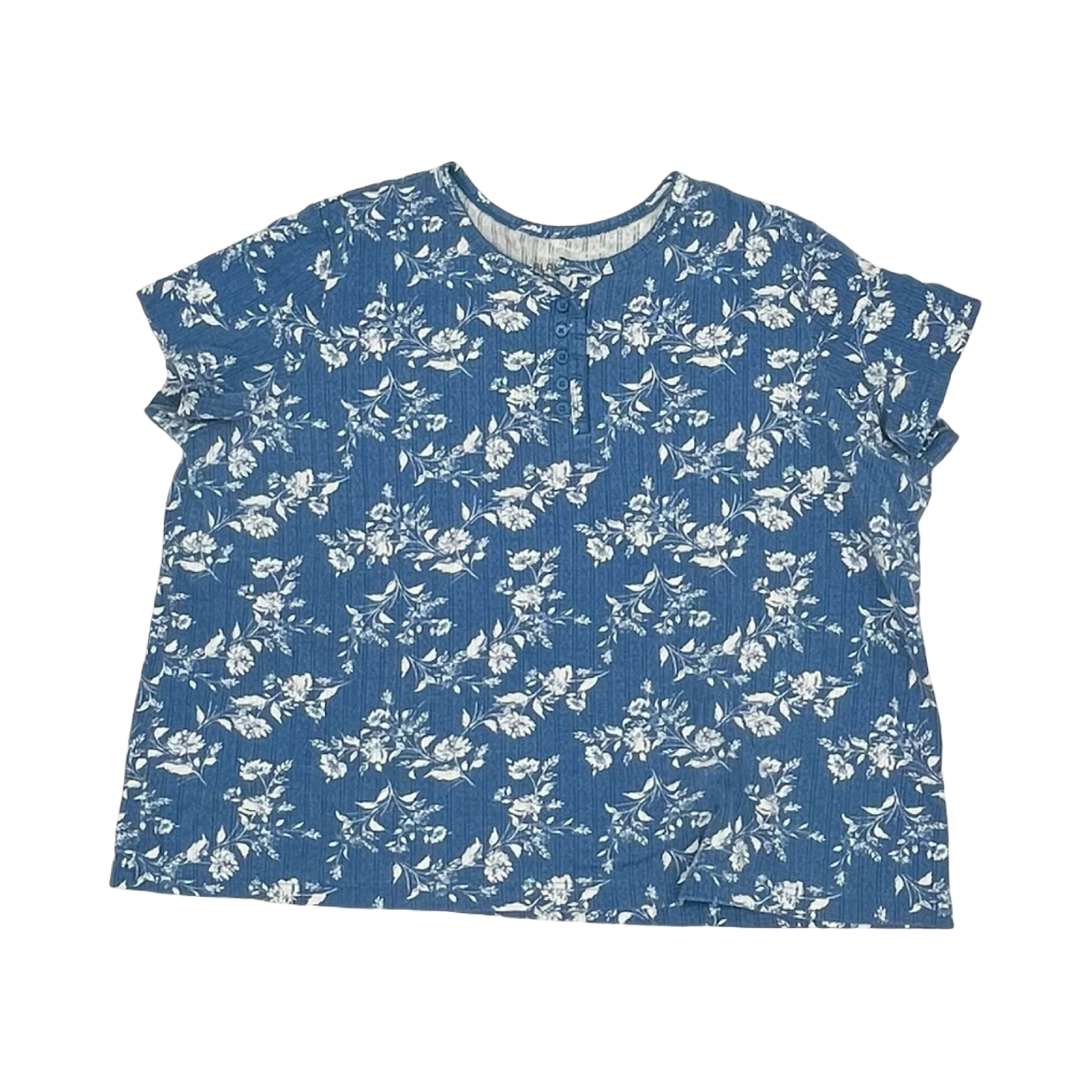 Top Ss By Blair In Blue & White, Size:3X