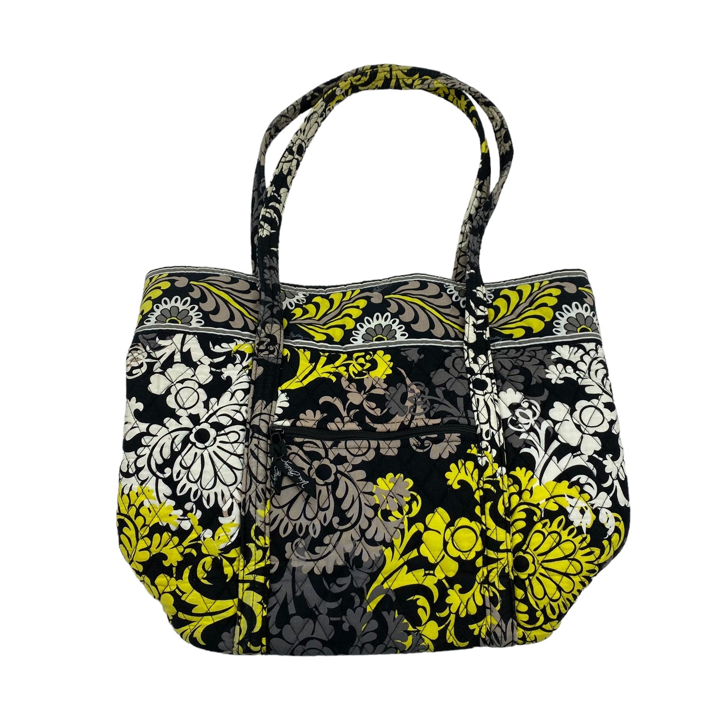 BLACK & YELLOW TOTE by VERA BRADLEY Size:MEDIUM