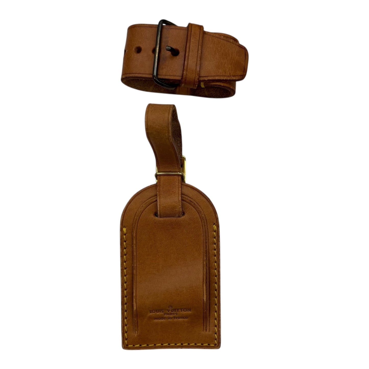 Luggage Id Tag Luxury Designer By Louis Vuitton In Brown