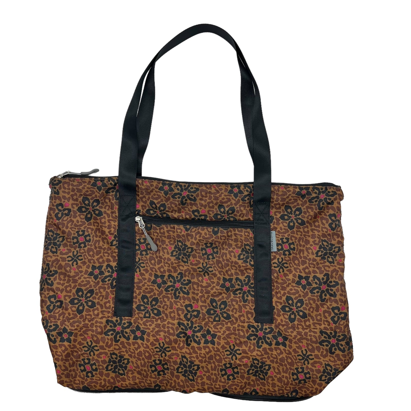 BROWN TOTE by CLOTHES MENTOR Size:LARGE