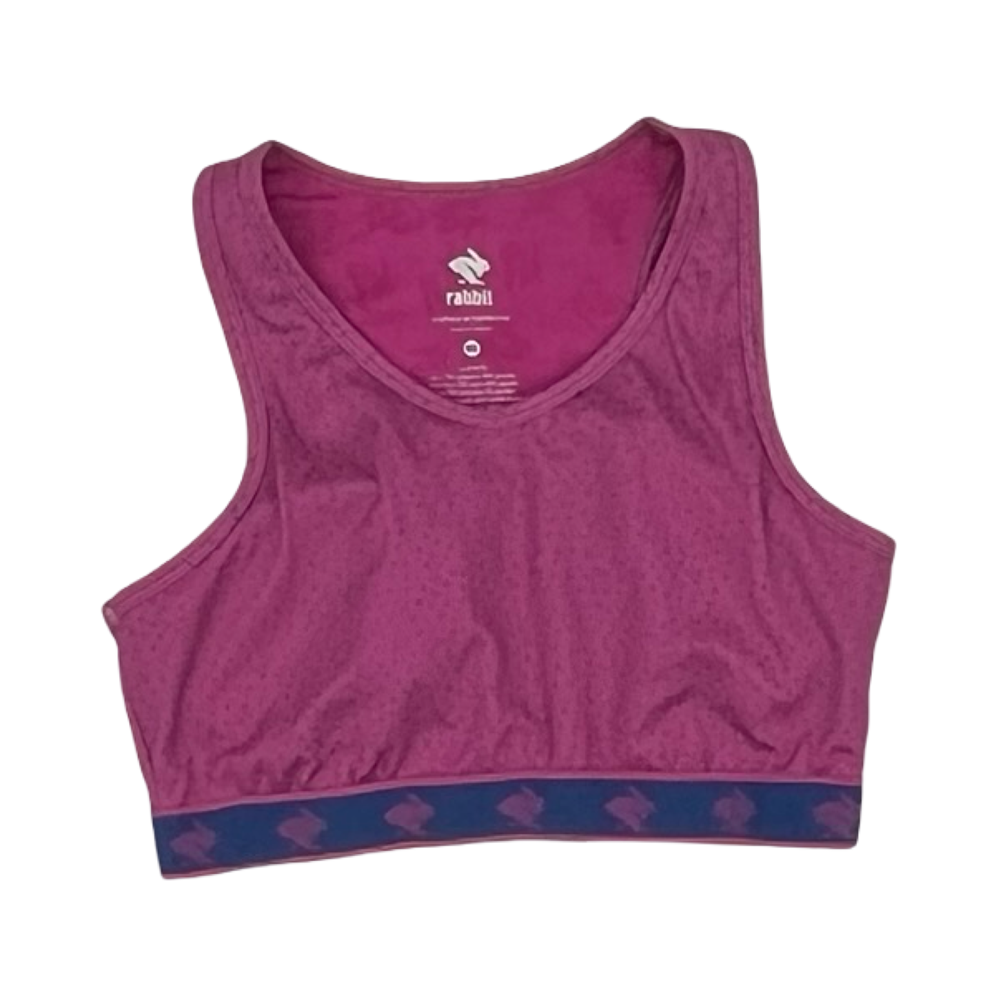 Athletic Bra By Rabbit In Pink & Purple, Size:M