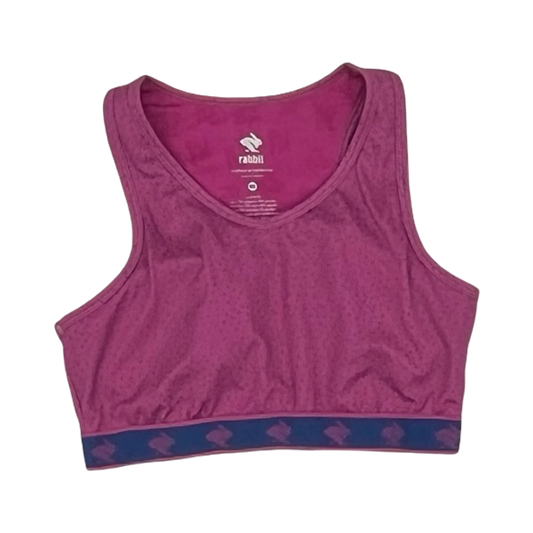 Athletic Bra By Rabbit In Pink & Purple, Size:M