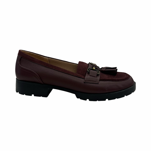 Shoes Flats By Life Stride In Maroon, Size:8.5