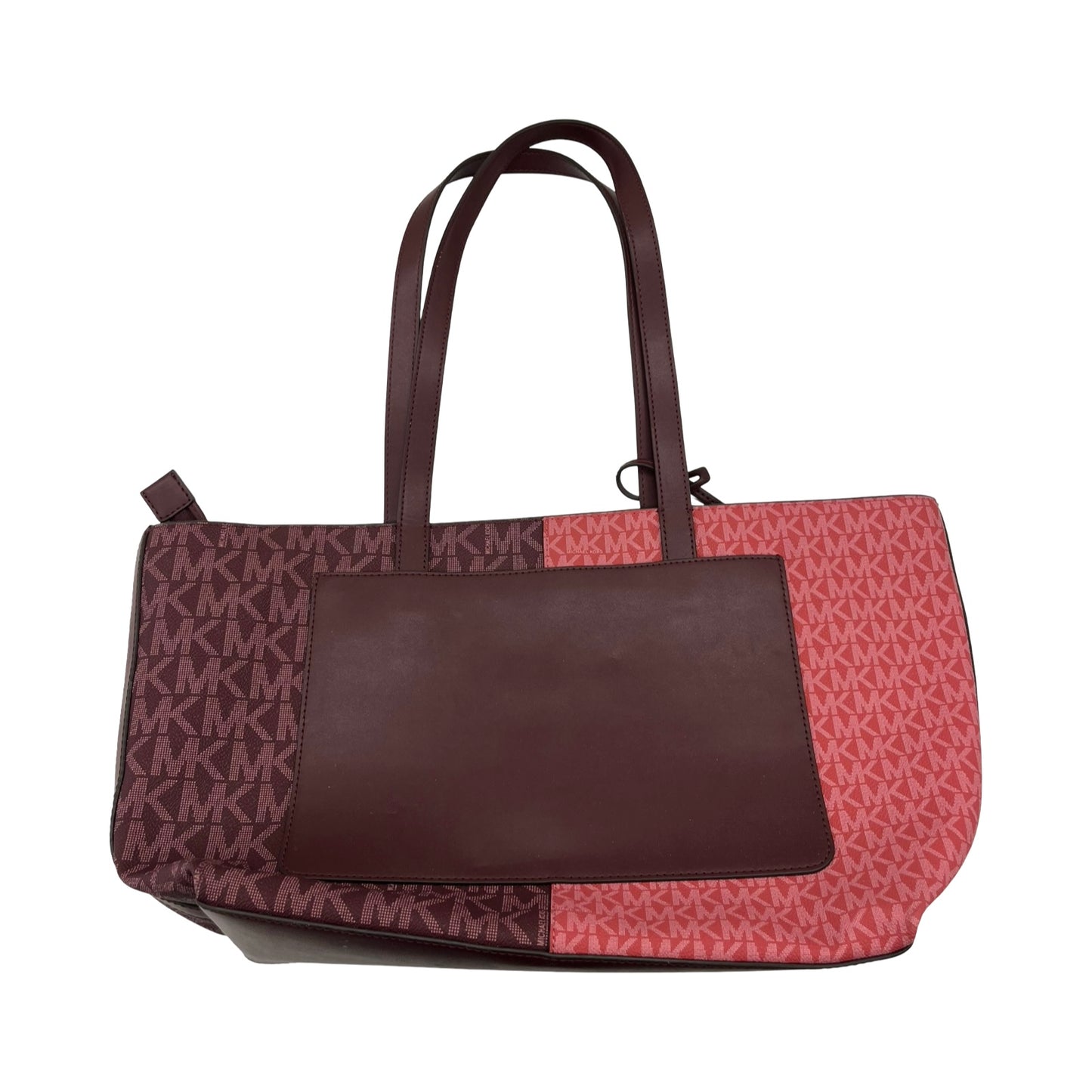 Handbag Designer By Michael Kors In Orange & Red, Size:Medium
