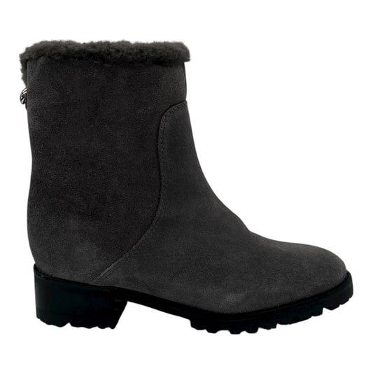 Boots Ankle Heels By Talbots In Grey, Size:5