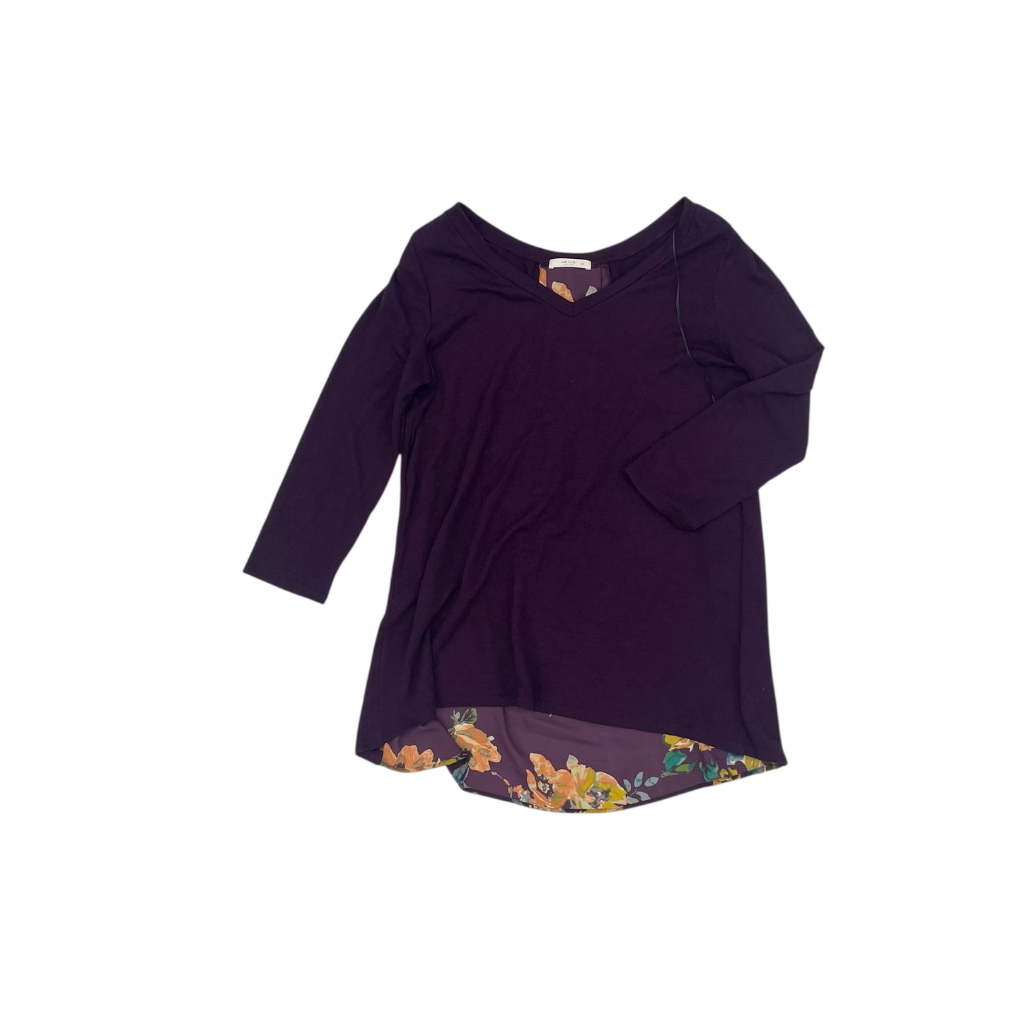 Blouse Ls By Le Lis In Purple, Size:L